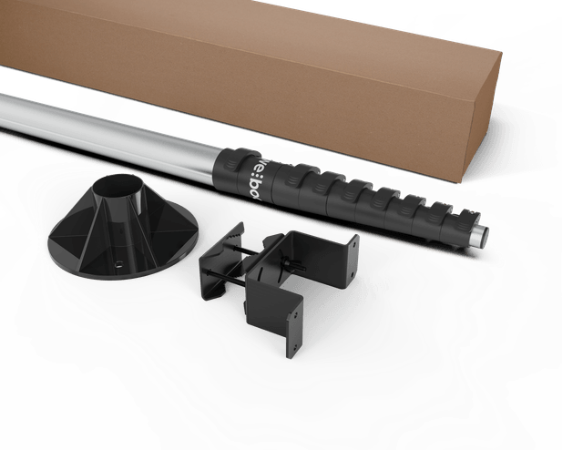 Telescoping Building Pole Antenna Mast